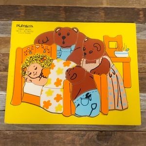 Vintage Goldilocks and the Three Bears Playskool puzzle